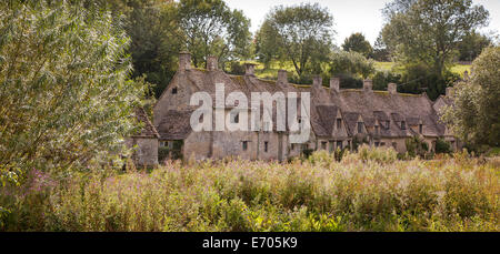 Arlington Row weavers cottages, Bibury, Cotswolds, Royaume-Uni Banque D'Images