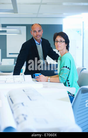 Portrait de deux hommes d'affaires Banque D'Images