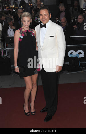 London, UK, UK. 2Nd Sep 2014. David Walliams et Lara Stone arrive pour le GQ Men of the Year Awards au Royal Opera House. Credit : Ferdaus Shamim/ZUMA/Alamy Fil Live News Banque D'Images