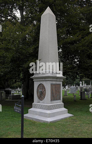 Tombe du Général George Armstrong Custer, 1839 - 1876, cimetière de West Point, New York Banque D'Images