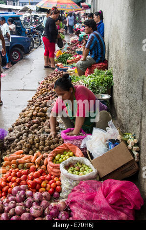 Marché de fruits à Tingo Maria. huanuco ministère. au Pérou. Banque D'Images