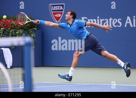 New York, NY, USA. 09Th Nov, 2014. US Open de tennis du grand chelem. L'USTA Billie Jean King National Tennis Center de Flushing Meadows, Grigor Dimitrov (BUL) Credit : Action Plus Sport/Alamy Live News Banque D'Images