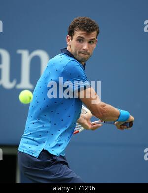 New York, NY, USA. 09Th Nov, 2014. US Open de tennis du grand chelem. L'USTA Billie Jean King National Tennis Center de Flushing Meadows, Grigor Dimitrov (BUL) Credit : Action Plus Sport/Alamy Live News Banque D'Images