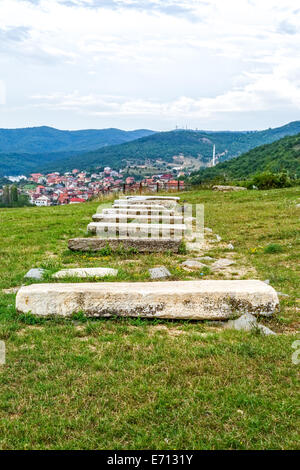 Vieux cimetière juif à Pristina Banque D'Images