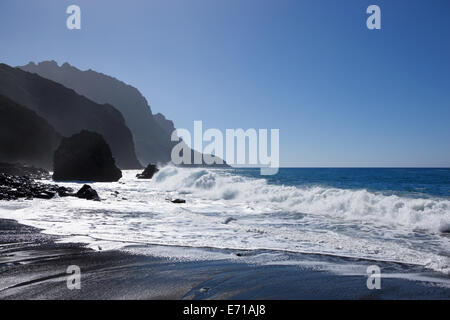 Avec la mer littoral sur La Gomera Banque D'Images