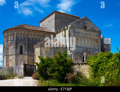 Église de St Radegonde à Talmont-sur-Gironde en Charente-Maritime de la région Poitou-Charentes Banque D'Images