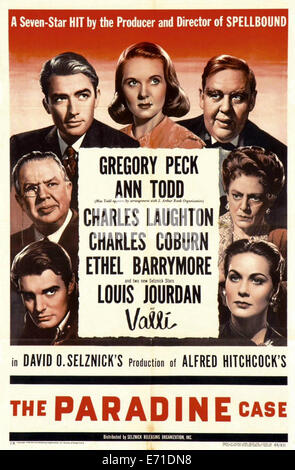 La Paradine case - Movie Poster - Réalisation : Alfred Hitchcock - 1947 Banque D'Images