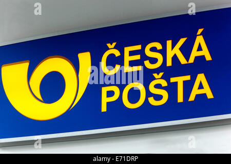 Ceska posta, logo La poste tchèque Banque D'Images