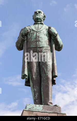 Jon Sigurdsson statue, Place Austurvollur, Reykjavik, Islande Banque D'Images