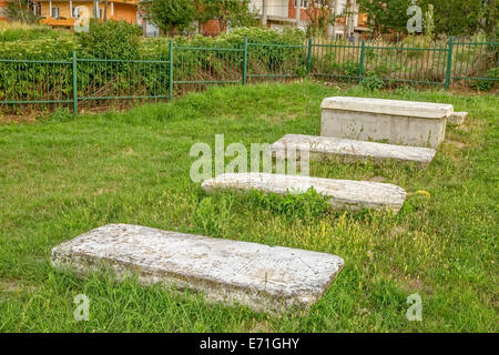 Vieux cimetière juif à Pristina Banque D'Images