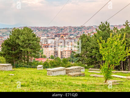 Cimetière juif à Pristina Banque D'Images