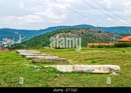 Vieux cimetière juif à Pristina Banque D'Images