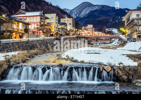 Shibu Onsen à Nagano, au Japon. Banque D'Images