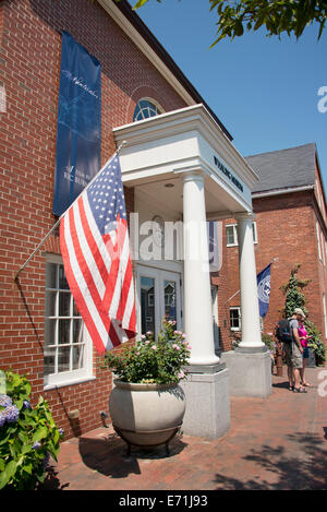 USA, Massachusetts, Nantucket, Whaling Museum, situé dans le quartier historique de la famille Mitchell bâtiment de l'usine de bougie, ch. 1846. Banque D'Images