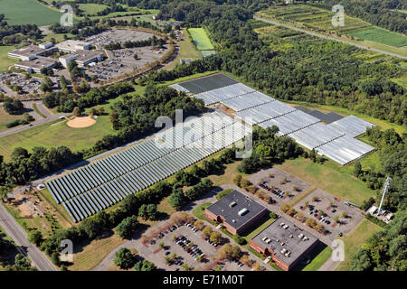 Ferme solaire - New Jersey (près de Princeton) Banque D'Images