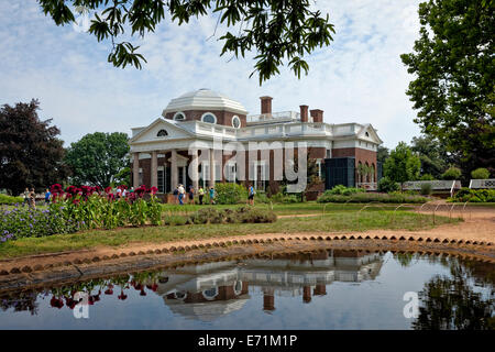 Thomas Jefferson's Home - Monticello, VA Banque D'Images