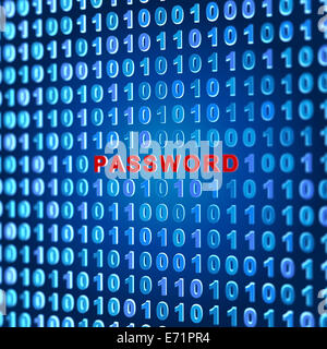 Contexte binaire Banque D'Images