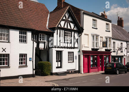 Maisons anciennes à Devizes UK Banque D'Images