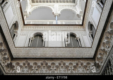 Sala de los Embajadores, Ambassadeur Hall, de l'Alcazar, Palais Royal, Séville, Andalousie, Espagne Banque D'Images