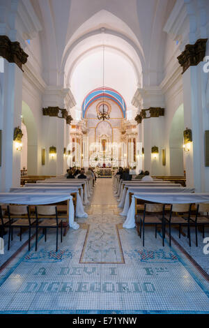 L''église de pèlerinage Baroque Santuario della Madonna della Scala, construit en 1731, le règlement de Massafra, Murge Tarantine Banque D'Images