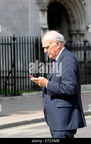 Vince Cable (Câble) John Vincent (ex-député libéral-démocrate, Twickenham) et d'affaires Secrétaire, jusqu'à 2015 Banque D'Images