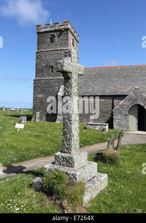 Église Saint Materiana Tintagel Cornwall Angleterre Banque D'Images