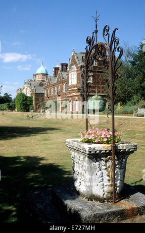 Sandringham House, Norfolk accueil de Sa Majesté la Reine Elizabeth II, la Grande-Bretagne. Banque D'Images