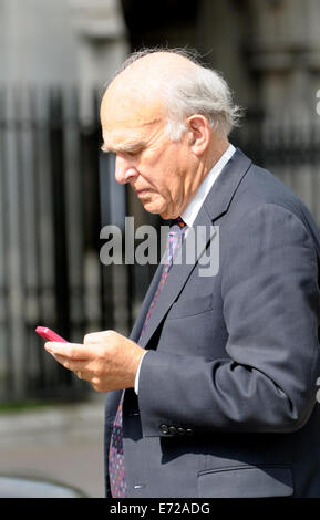 Vince Cable (Câble) John Vincent (ex-député libéral-démocrate, Twickenham) et d'affaires Secrétaire, jusqu'à 2015 Banque D'Images