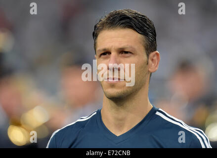 Düsseldorf, Allemagne. 06Th Nov, 2014. Martin Demichelis de l'Argentine durant le match international entre l'Allemagne et l'Argentine à l'Esprit Arena de Düsseldorf, Allemagne, 03 septembre 2014. Photo : BERND THISSEN/dpa/Alamy Live News Banque D'Images