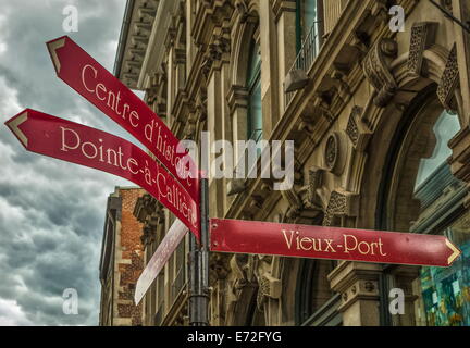 Vieux Vieux Montréal zone touristique Banque D'Images