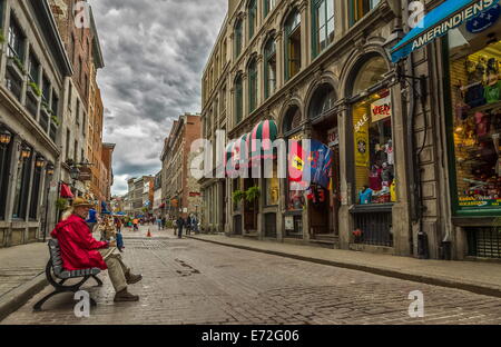 Vieux Vieux Montréal zone touristique Banque D'Images