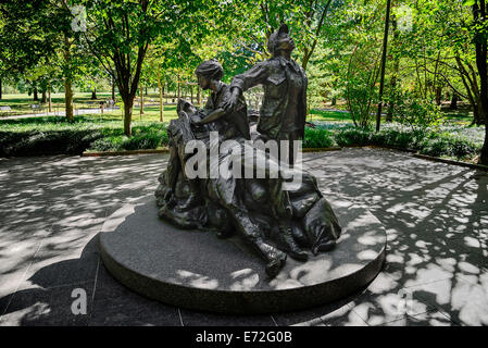 USA, Washington DC, National Mall Vietnam Womens Memorial. Banque D'Images