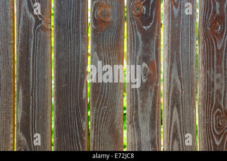 Clôture faite de planches en bois Banque D'Images
