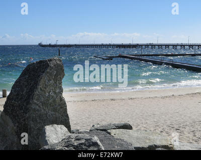 Dans l'ouest de l'Australie Busselton Jetty Banque D'Images