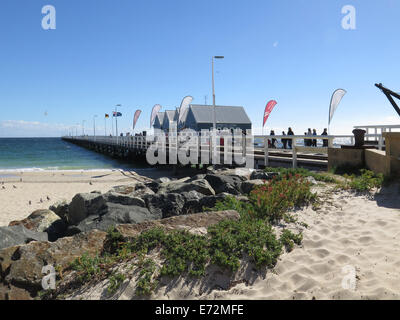 Dans l'ouest de l'Australie Busselton Jetty Banque D'Images