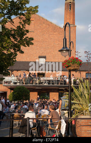 92 Dukes Bar Terrasse, Manchester, Angleterre, RU Banque D'Images