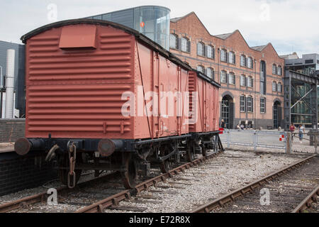 Voie de chemin de fer et transport à MOSI - Musée des sciences et de l'industrie, Manchester, Angleterre, RU Banque D'Images