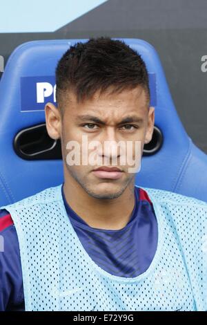 Pamplona, Espagne. 31 août, 2014. Neymar (Barcelone) Football/soccer : espagnol 'Liga Espanola' match entre Villarreal et Barcelone à la Stade El Madrigal à Vila-Real, Espagne . © Kawamori Mutsu/AFLO/Alamy Live News Banque D'Images