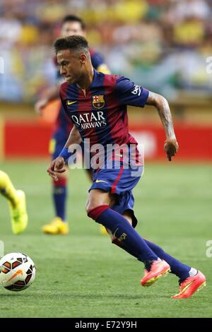 Pamplona, Espagne. 31 août, 2014. Neymar (Barcelone) Football/soccer : espagnol 'Liga Espanola' match entre Villarreal et Barcelone à la Stade El Madrigal à Vila-Real, Espagne . © Kawamori Mutsu/AFLO/Alamy Live News Banque D'Images