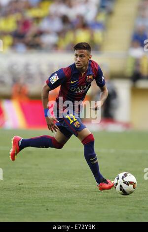 Pamplona, Espagne. 31 août, 2014. Neymar (Barcelone) Football/soccer : espagnol 'Liga Espanola' match entre Villarreal et Barcelone à la Stade El Madrigal à Vila-Real, Espagne . © Kawamori Mutsu/AFLO/Alamy Live News Banque D'Images