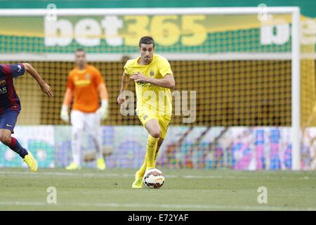 Pamplona, Espagne. 31 août, 2014. Cani (Villarreal) Football/soccer : espagnol 'Liga Espanola' match entre Villarreal et Barcelone à la Stade El Madrigal à Vila-Real, Espagne . © Kawamori Mutsu/AFLO/Alamy Live News Banque D'Images