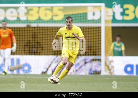 Pamplona, Espagne. 31 août, 2014. Cani (Villarreal) Football/soccer : espagnol 'Liga Espanola' match entre Villarreal et Barcelone à la Stade El Madrigal à Vila-Real, Espagne . © Kawamori Mutsu/AFLO/Alamy Live News Banque D'Images