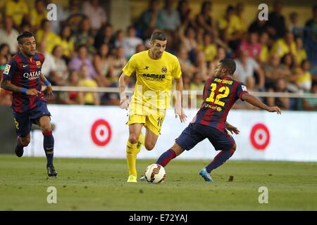 Pamplona, Espagne. 31 août, 2014. Cani (Villarreal) Football/soccer : espagnol 'Liga Espanola' match entre Villarreal et Barcelone à la Stade El Madrigal à Vila-Real, Espagne . © Kawamori Mutsu/AFLO/Alamy Live News Banque D'Images