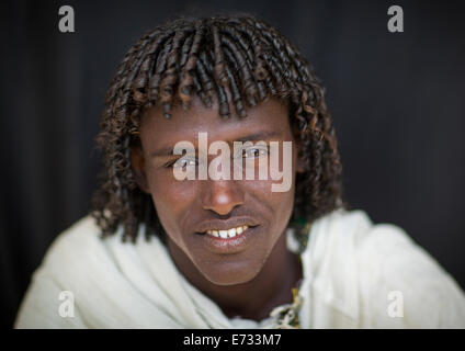 L'homme de la tribu Afar, Ethiopie, Afambo Banque D'Images