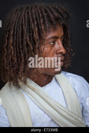 L'homme de la tribu Afar, Ethiopie, Afambo Banque D'Images