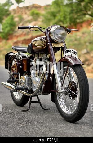 Royal Enfield bullet 350 G2 1954 moto moteur fabriqué en Angleterre Banque D'Images