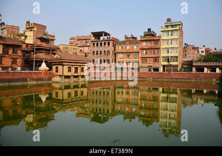 Bâtiment et ville de Patan Durbar Square est situé au centre de Lalitpur Sub-Metropolitan Ville au Népal. Banque D'Images