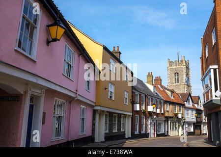 Elm Hill, Norwich, Angleterre, Royaume-Uni, Europe Banque D'Images