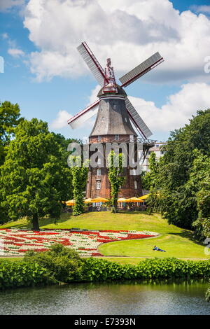 Ancien moulin à vent à Brême, Allemagne, Europe Banque D'Images