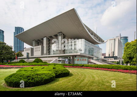 Grand théâtre de Shanghai, Shanghai, Chine, Asie Banque D'Images